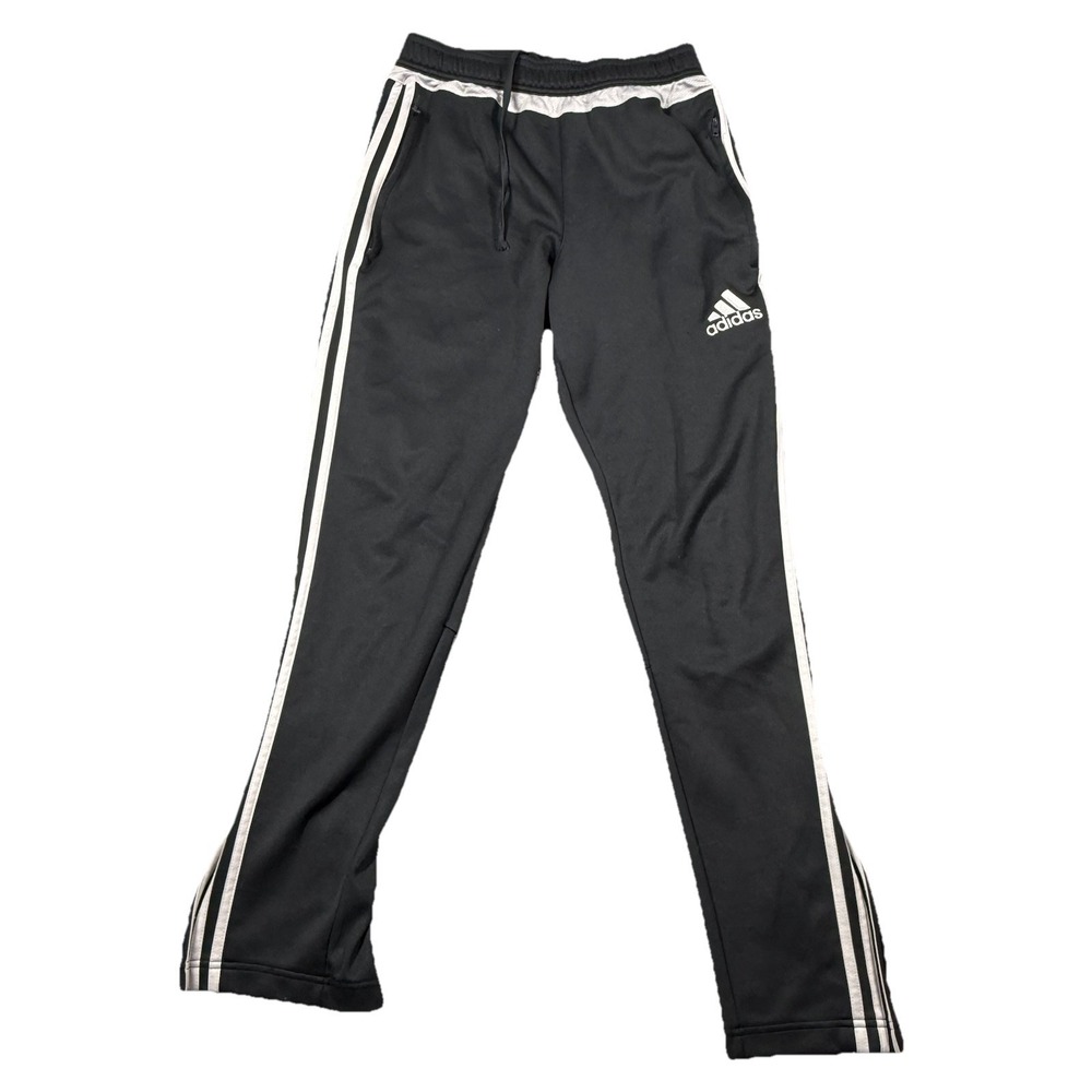 Adidas Climacool‎ womens Gray 3 White Striped Track Pants Size Small
